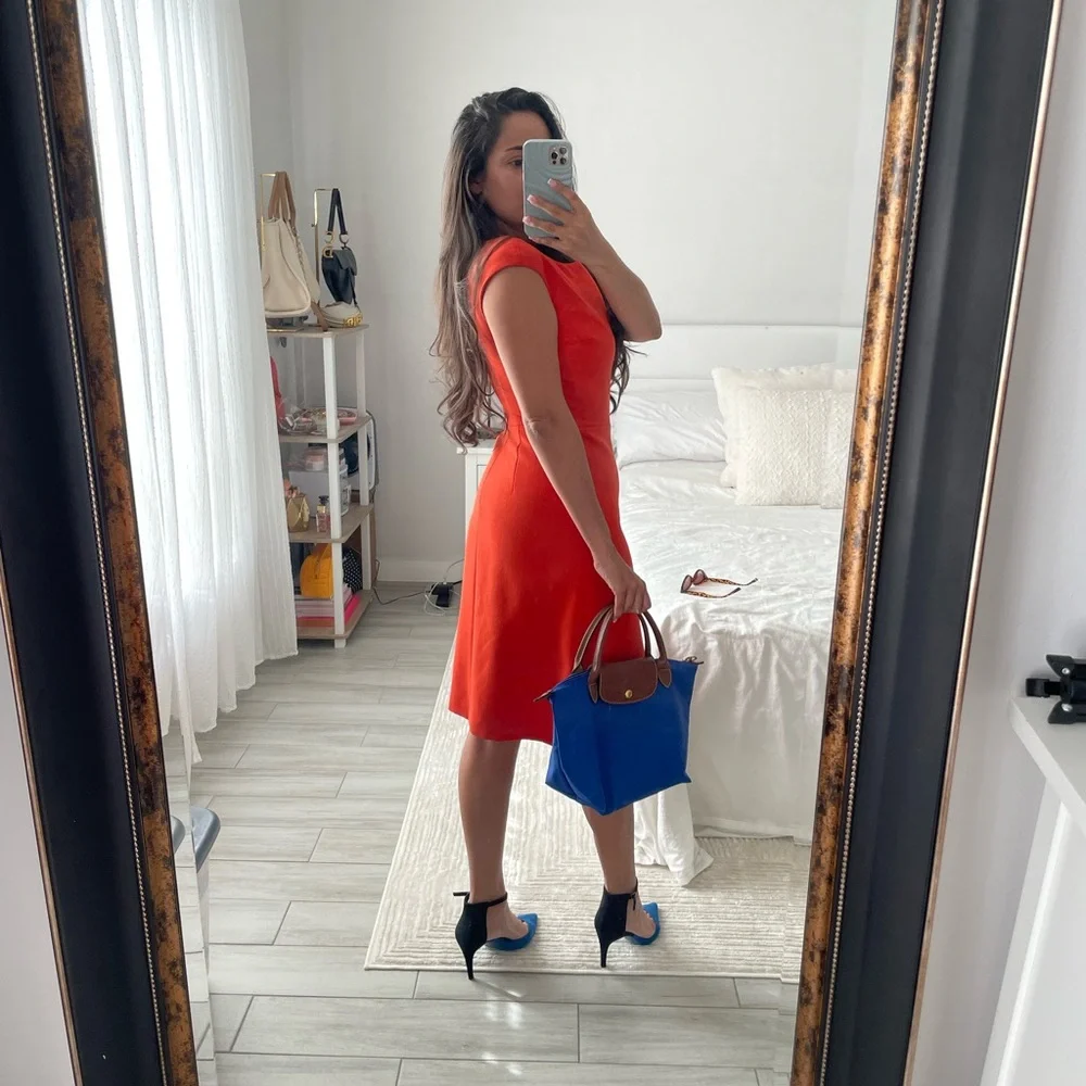Tory Burch Orange Poppy Sheath Dress – Size 0